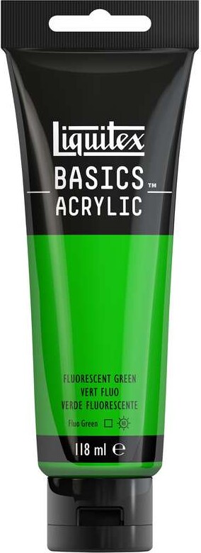 Liquitex - Basics Acrylic - Akrylmaling - Fluorescerende Grøn 118 Ml
