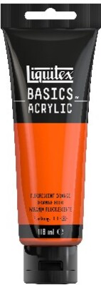 Liquitex - Basics Acrylic - Akrylmaling - Fluorescerende Orange 118 Ml