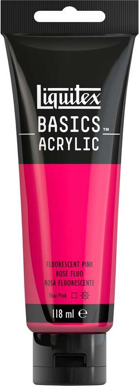 Liquitex - Basics Acrylic - Akrylmaling - Fluorescerende Pink 118 Ml