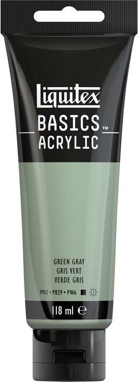 Liquitex - Basics Acrylic - Akrylmaling - Green Grey 118 Ml