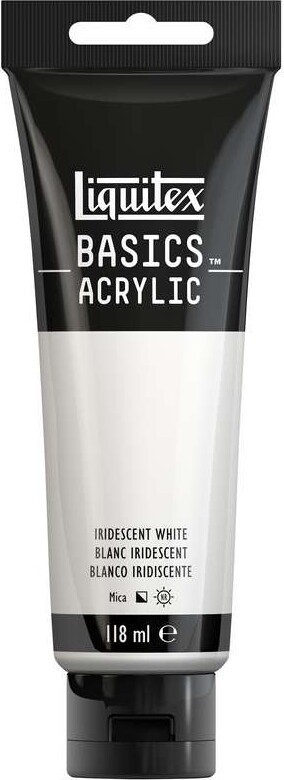 Liquitex - Basics Acrylic - Akrylmaling - Iridescent Hvid 118 Ml