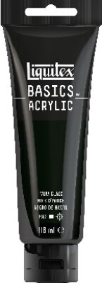 Liquitex - Basics Acrylic - Akrylmaling - Ivory Sort 118 Ml