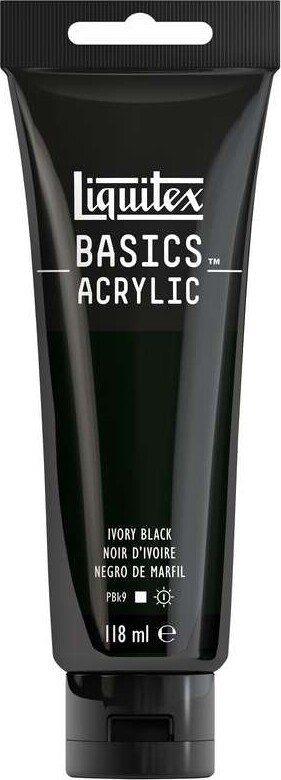 Liquitex - Basics Acrylic - Akrylmaling - Ivory Sort 118 Ml