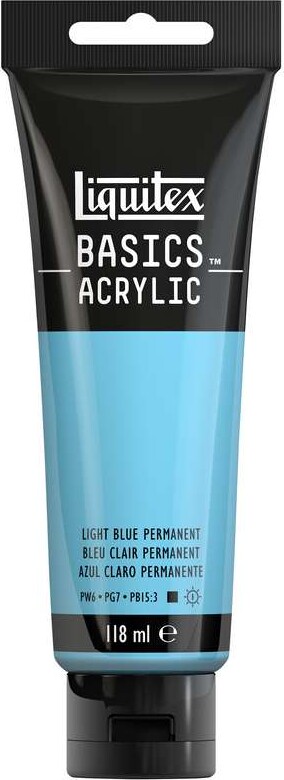 Liquitex - Basics Acrylic - Akrylmaling - Lys Blå Permanent 118 Ml