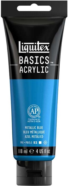 Liquitex - Basics Acrylic - Akrylmaling - Metallic Blue 118 Ml