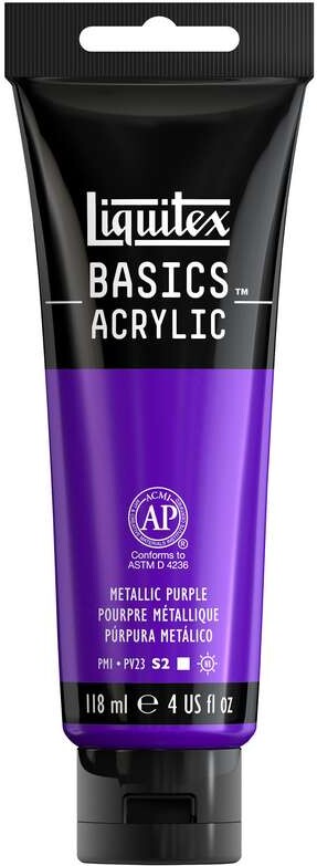 Liquitex - Basics Acrylic - Akrylmaling - Metallic Purple 118 Ml