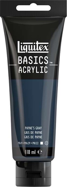 Liquitex - Basics Acrylic - Akrylmaling - Payne's Grå 118 Ml