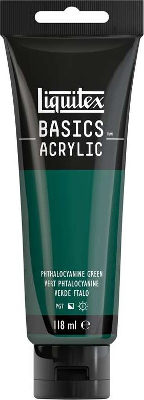 Liquitex - Basics Acrylic - Akrylmaling - Phthalocyanin Grøn 118 Ml
