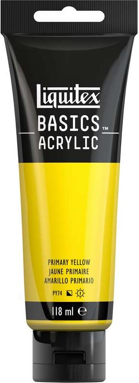 Liquitex - Basics Acrylic - Akrylmaling - Primær Gul 118 Ml