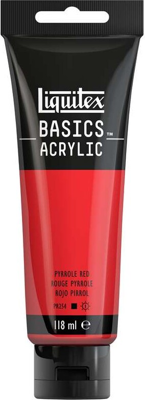 Liquitex - Basics Acrylic - Akrylmaling - Pyrrole Red 118 Ml