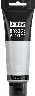 Liquitex - Basics Acrylic - Akrylmaling - Silver 118 Ml