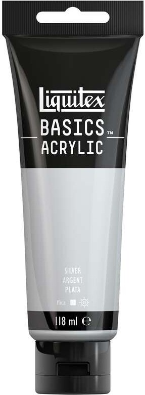Liquitex - Basics Acrylic - Akrylmaling - Silver 118 Ml