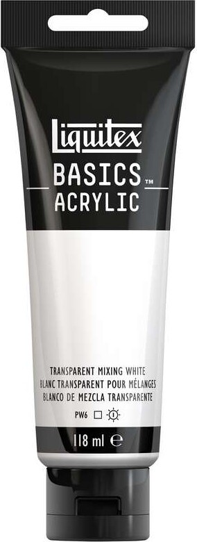 Liquitex - Basics Acrylic - Akrylmaling - Transparent Mixing White 118 Ml