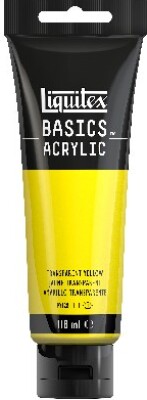 Liquitex - Basics Acrylic - Akrylmaling - Transparent Yellow 118 Ml