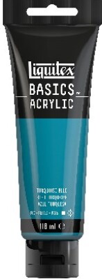 Liquitex - Basics Acrylic - Akrylmaling - Turquoise Blue 118 Ml