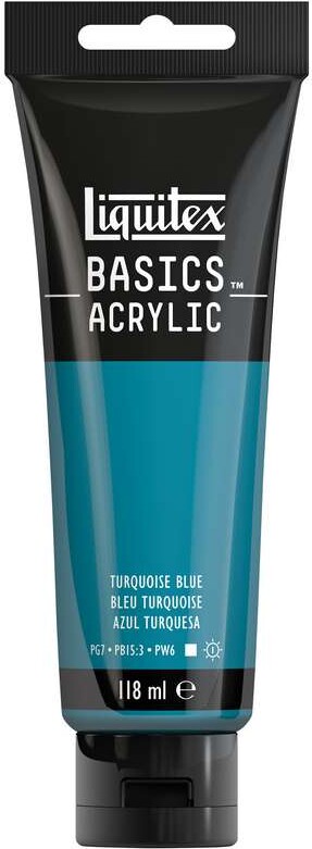 Liquitex - Basics Acrylic - Akrylmaling - Turquoise Blue 118 Ml