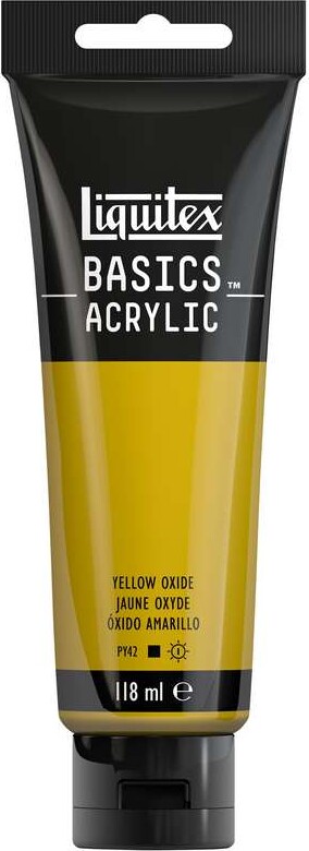 Liquitex - Basics Acrylic - Akrylmaling - Yellow Oxide 118 Ml 416 - 8870031 -