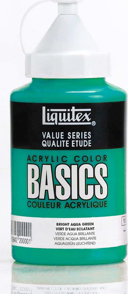 Se Liquitex - Basics Akrylmaling - Bright Aqua Green 400 Ml hos Gucca.dk