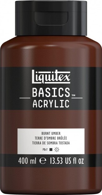 Liquitex - Basics Akrylmaling - Burnt Umber 400 Ml