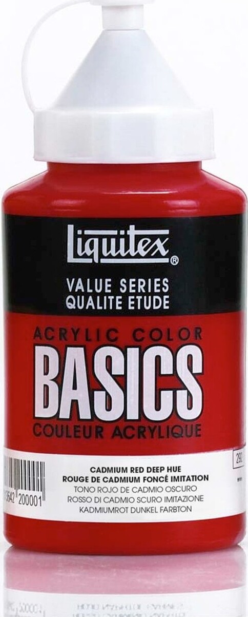 Liquitex - Basics Akrylmaling - Cadmium Red Deep 400 Ml