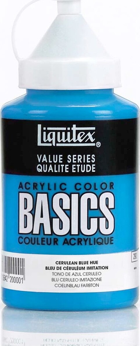 Billede af Liquitex - Basics Akrylmaling - Cerulean Blue Hue 400 Ml