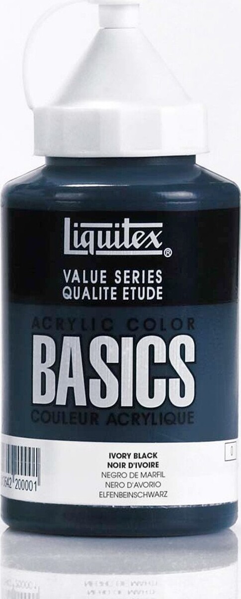 Liquitex - Basics Akrylmaling - Ivory Black 400 Ml