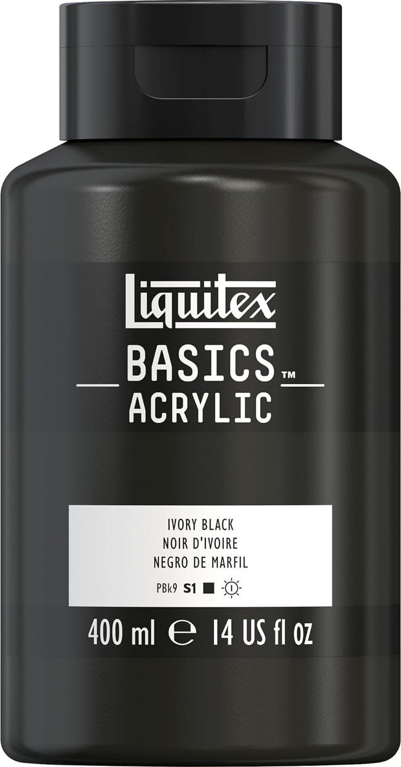 Liquitex - Basics Akrylmaling - Ivory Black 400 Ml