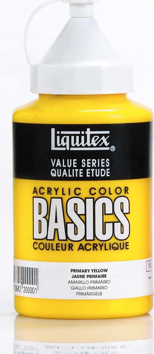 Billede af Liquitex - Basics Akrylmaling - Primary Yellow 400 Ml