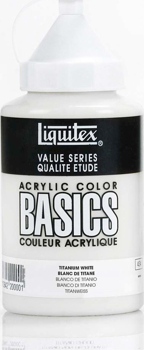 Se Liquitex - Basics Akrylmaling - Titanium White 400 Ml hos Gucca.dk
