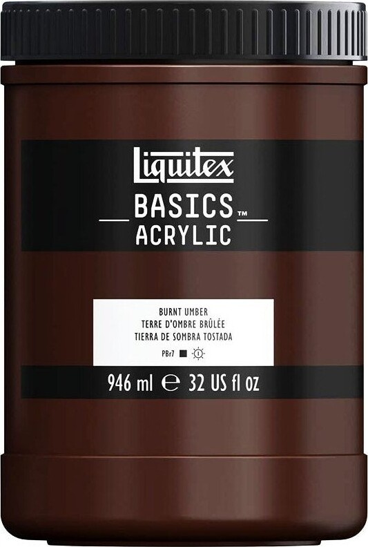 Liquitex - Basics Akrylmaling - Burnt Umber 946 Ml