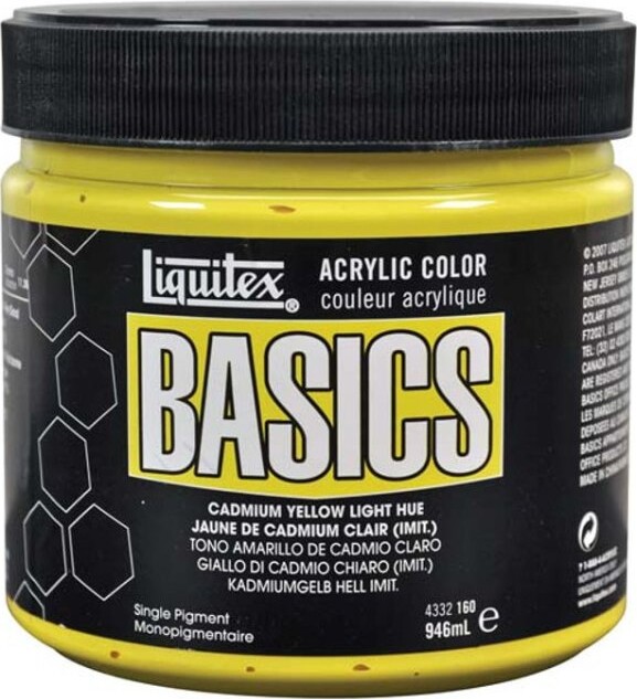 Liquitex - Basics Akrylmaling - Cadmium Yellow Light Hue 946 Ml