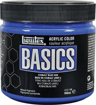 Liquitex - Basics Akrylmaling - Cobalt Blue Hue 946 Ml