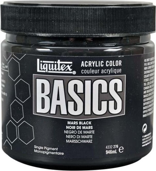 Liquitex - Basics Akrylmaling - Mars Black 946 Ml
