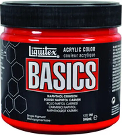 Se Liquitex - Basics Akrylmaling - Napthol Crimson 946 Ml hos Gucca.dk