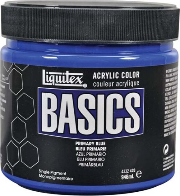 Liquitex - Basics Akrylmaling - Primary Blue 946 Ml
