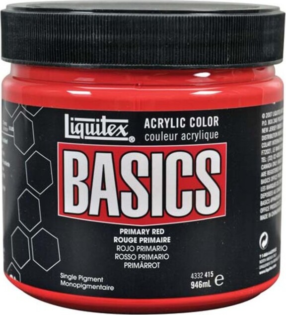 Liquitex - Basics Akrylmaling - Primary Red 946 Ml