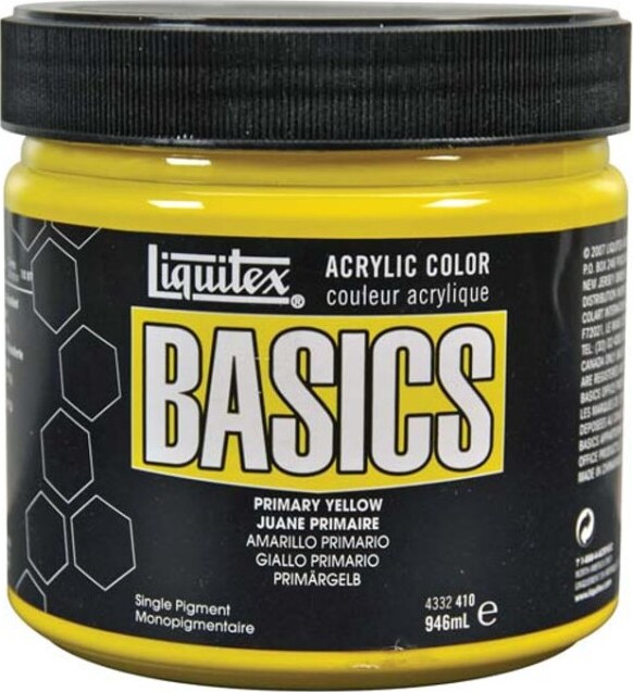 Liquitex - Basics Akrylmaling - Primary Yellow 946 Ml