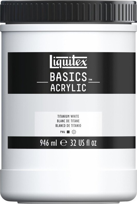 Liquitex - Basics Akrylmaling - Titanium White 946 Ml