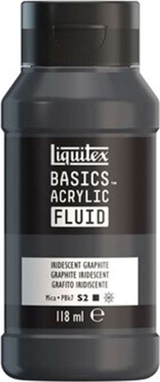 Se Liquitex - Basics Fluid Akrylmaling - Iridescent Graphite 118 Ml hos Gucca.dk