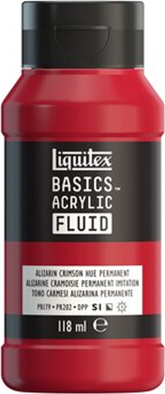 Liquitex - Basics Fluid Akrylmaling - Alizarin Crimson Hue Permanent 118 Ml