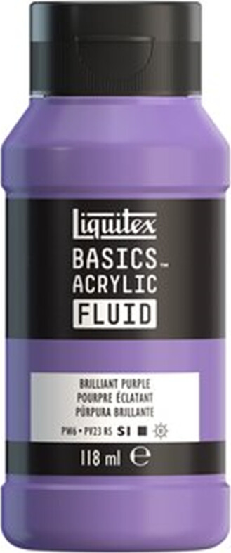 Se Liquitex - Basics Fluid Akrylmaling - Brilliant Purple 118 Ml hos Gucca.dk
