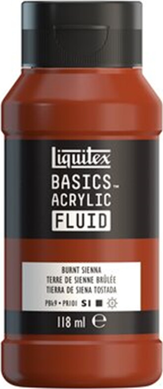 Liquitex - Basics Fluid Akrylmaling - Burnt Sienna 118 Ml