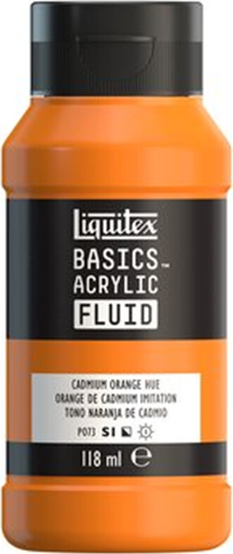 Se Liquitex - Basics Fluid Akrylmaling - Cadmium Orange Hue 118 Ml hos Gucca.dk