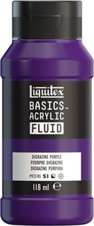 Se Liquitex - Basics Fluid Akrylmaling - Dioxazine Purple 118 Ml hos Gucca.dk
