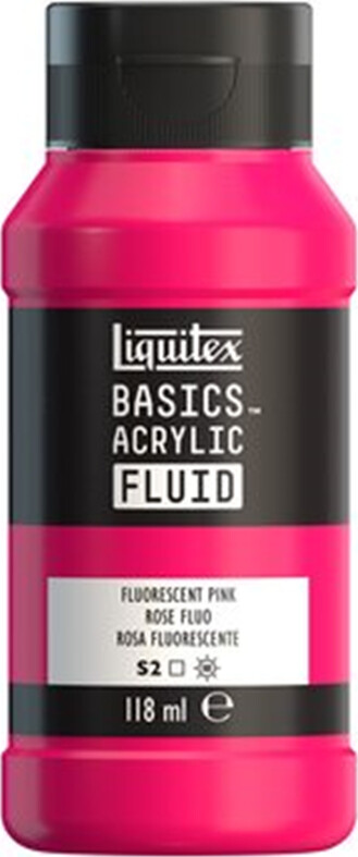 Billede af Liquitex - Basics Fluid Akrylmaling - Fluorescent Pink 118 Ml