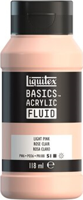 Se Liquitex - Basics Fluid Akrylmaling - Light Pink 118 Ml hos Gucca.dk