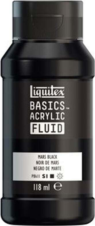 Billede af Liquitex - Basics Fluid Akrylmaling - Mars Black 118 Ml
