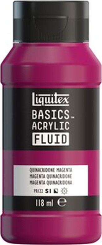 Liquitex - Basics Fluid Akrylmaling - Quinacridone Magenta 118 Ml