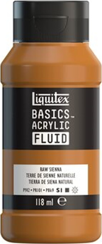 Liquitex - Basics Fluid Akrylmaling - Raw Sienna 118 Ml
