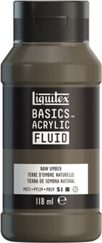Billede af Liquitex - Basics Fluid Akrylmaling - Raw Umber 118 Ml